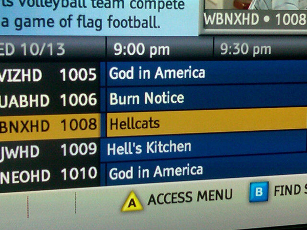 My DVR is clearly trying to tell me something.