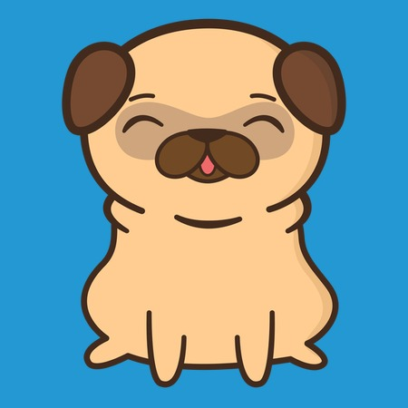 Amazon.com: Pug Family Dog Owner Anime Kawaii Gifts Pug Mom Funny Mother  Kawaii Anime Dog Lover Owner Family Throw Pillow, 16x16, Multicolor : Home  & Kitchen