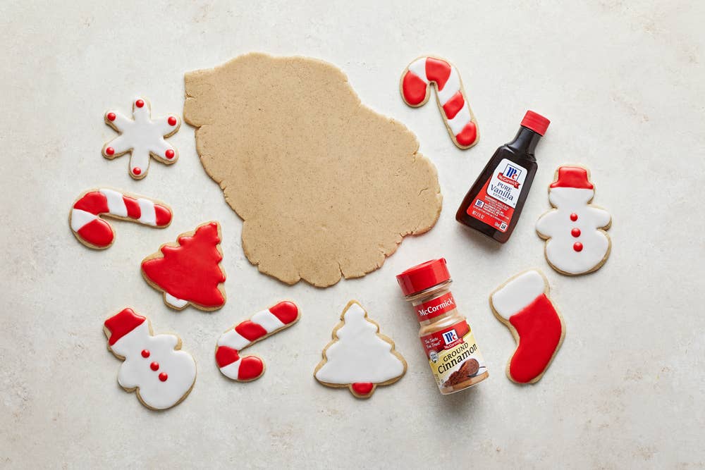 cookie baking ingredients on a countertop