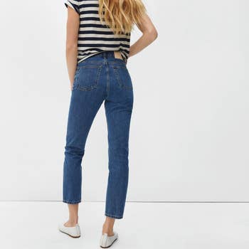 Model showing the back of the jeans