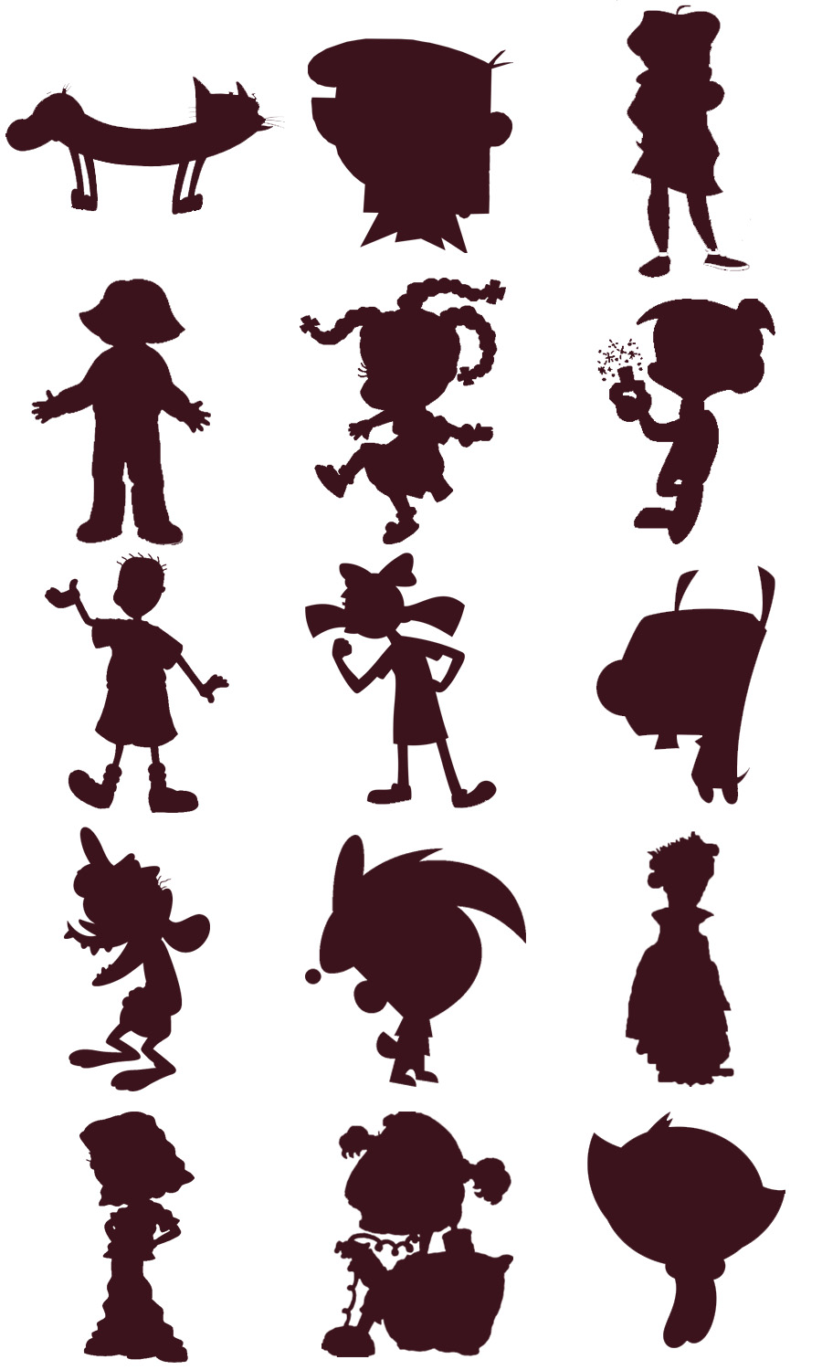 Cartoon Characters Silhouette Quiz Answers Feel Free To Download These ...