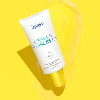 the white and yellow sunscreen tube