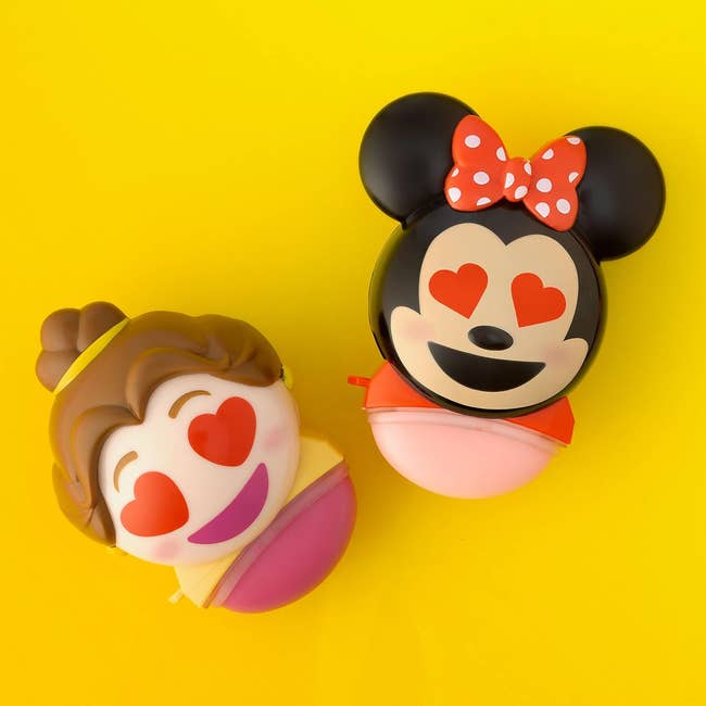 The belle and minnie mouse lip smackers