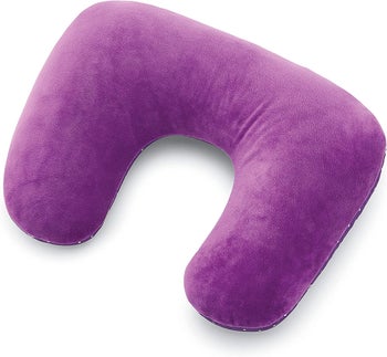 the purple travel pillow