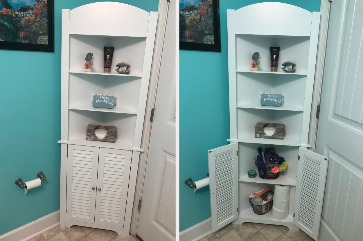 Tall Corner Cabinet Storage