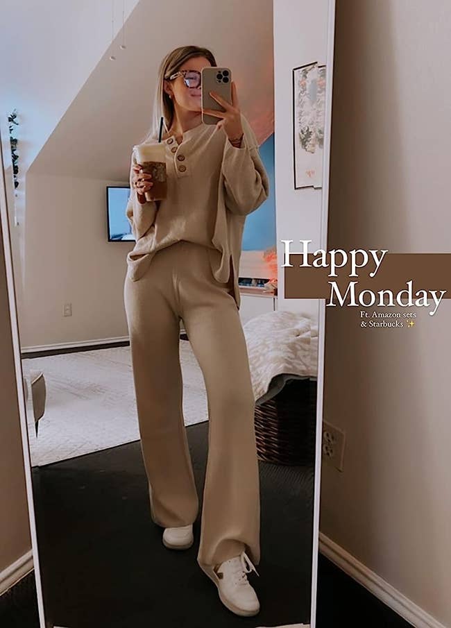 The wearing wearing the acceptable successful colour apricot