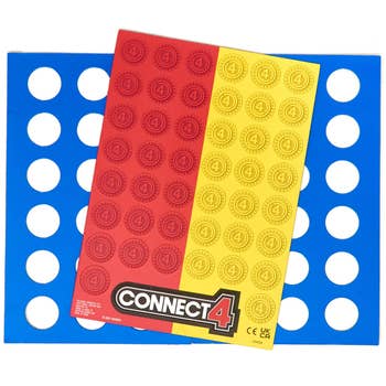 magnets shaped like the board and yellow and red tokens