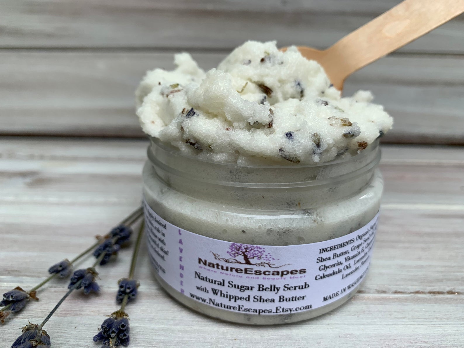 jar of body scrub