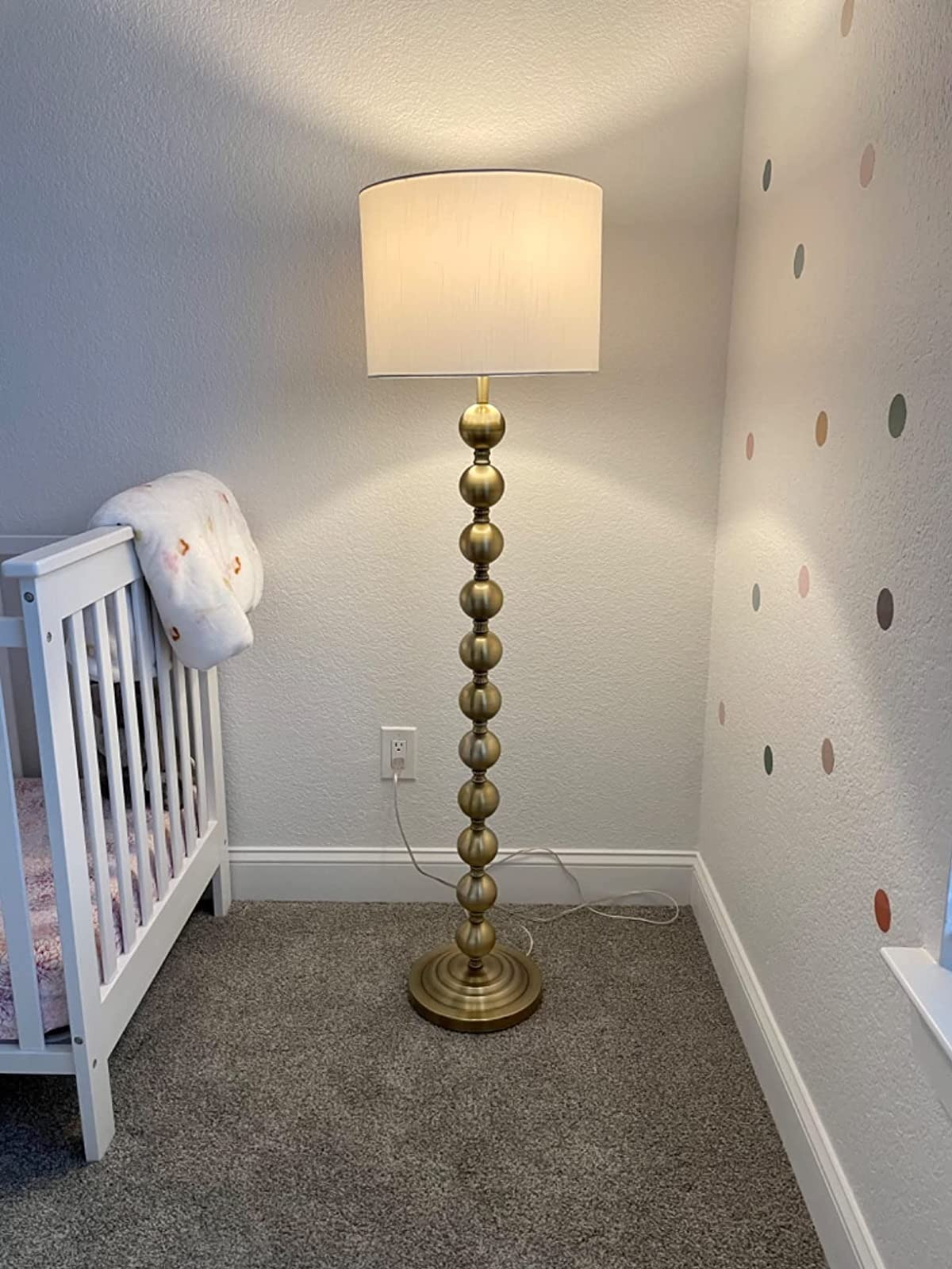 nursery floor lamp with dimmer