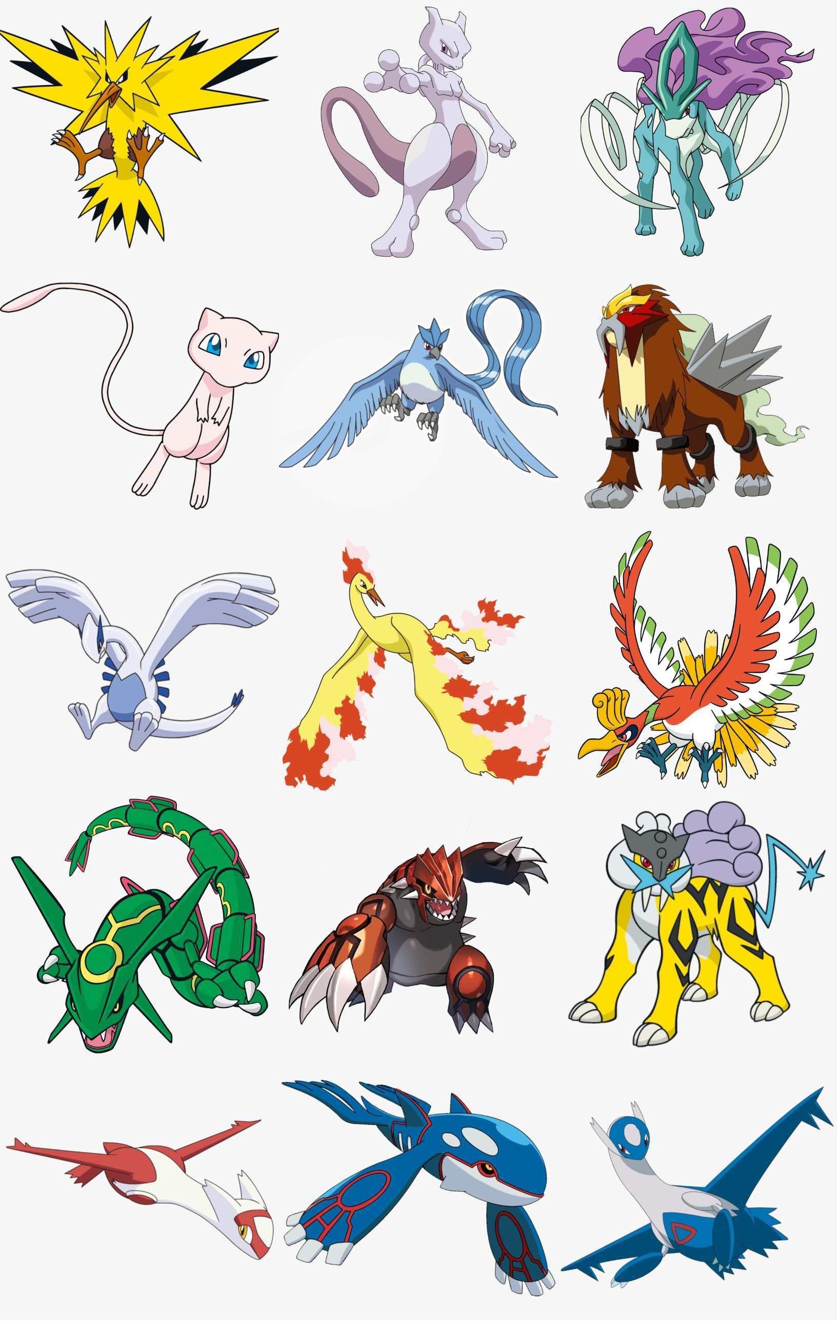 Solo un experto Pokémon podría reconocer al menos 10 de estos 15 Pokémon  legendarios
