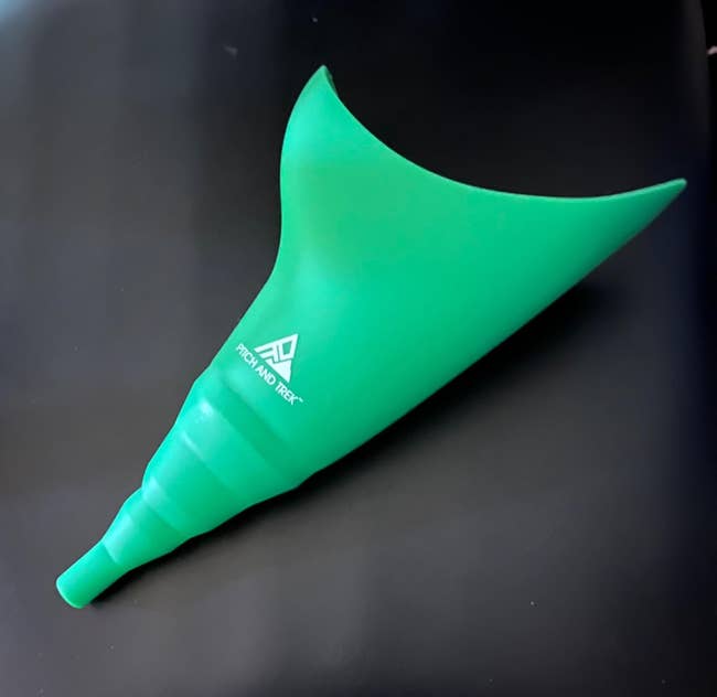 the urination device in green