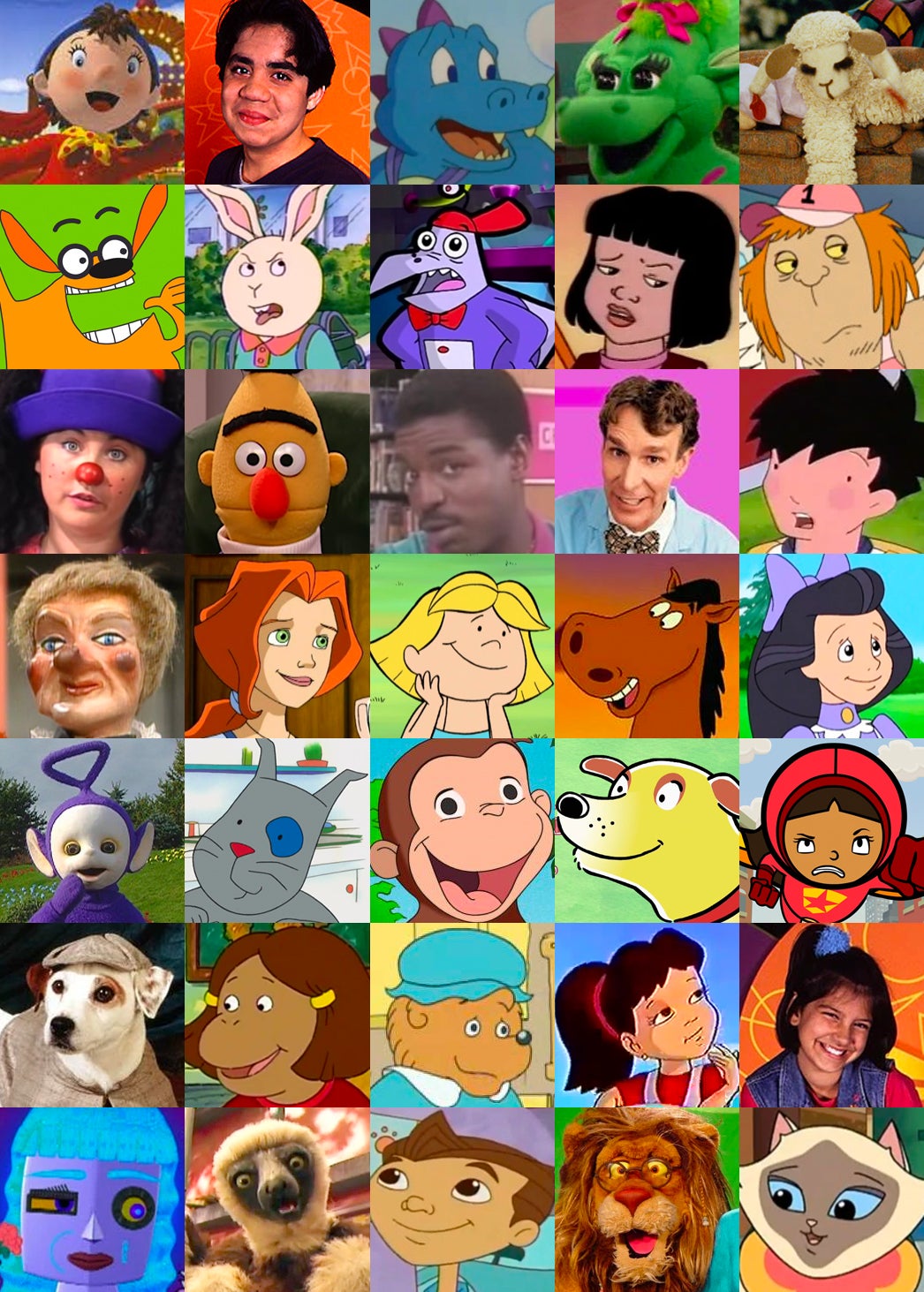 kid cartoon characters