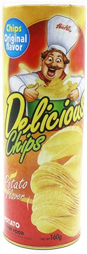 the can of 'potato chips'