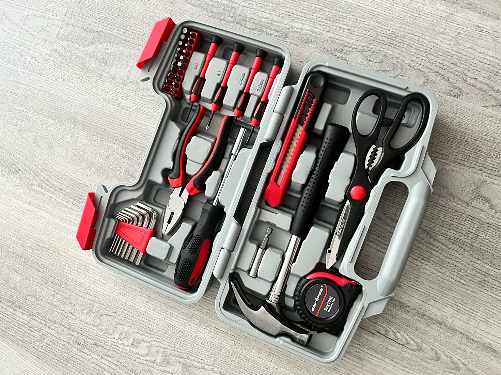 reviewer's red and black tool kit