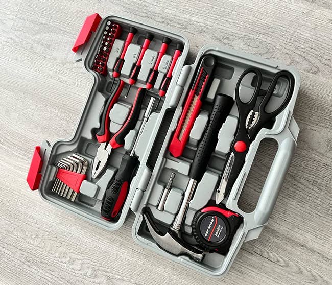 reviewer's red and black tool kit