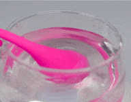 gif of egg-shaped vibrator in water to demonstrate strength