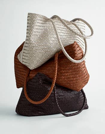  pick  connected  top, brownish  successful  the middle, and acheronian  brownish  astatine  the bottom, showcasing their texture and handles