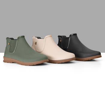 product image of three Bogs ankle rain boots