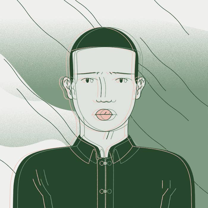 Illustration of a person out of focus.