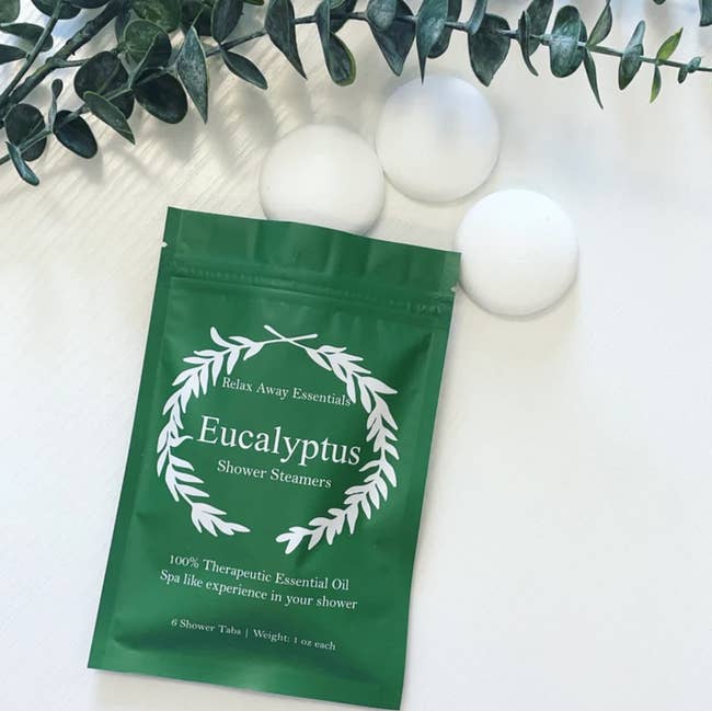 pack of six eucalyptus shower steamers