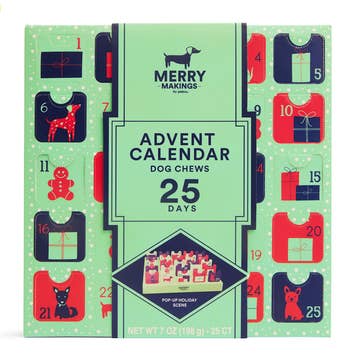 a dog treat advent calendar