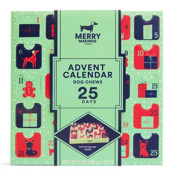 a dog treat advent calendar