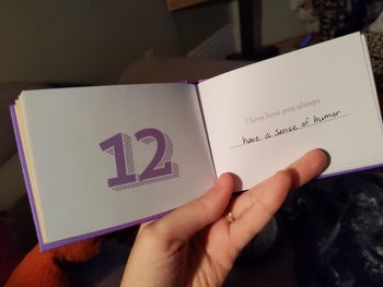 reviewer photo of the open book 