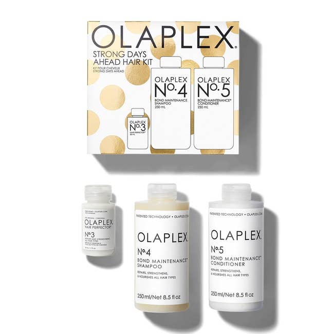 the Olaplex Strong Days Ahead Hair Kit