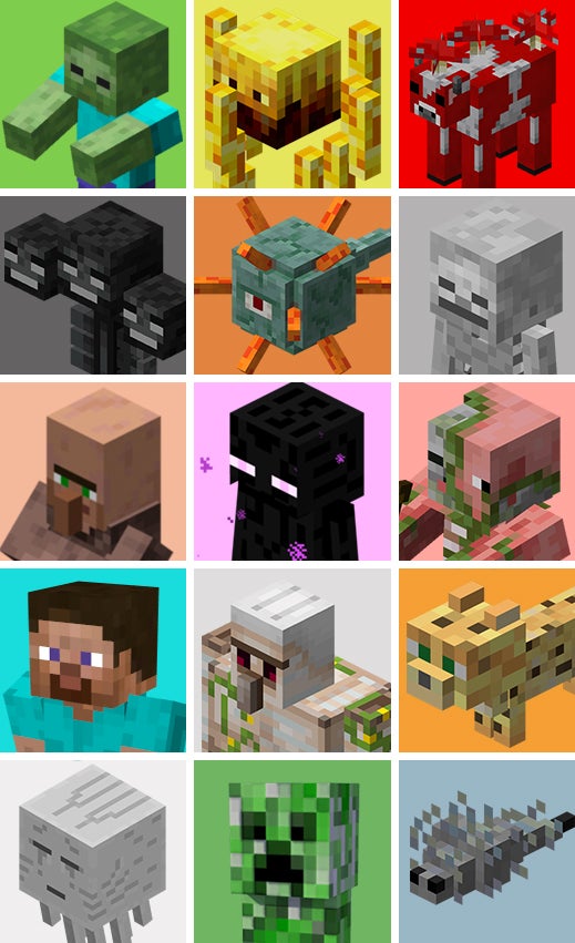 If You Can Identify 12 15 Of These Minecraft Characters You Re A Genius