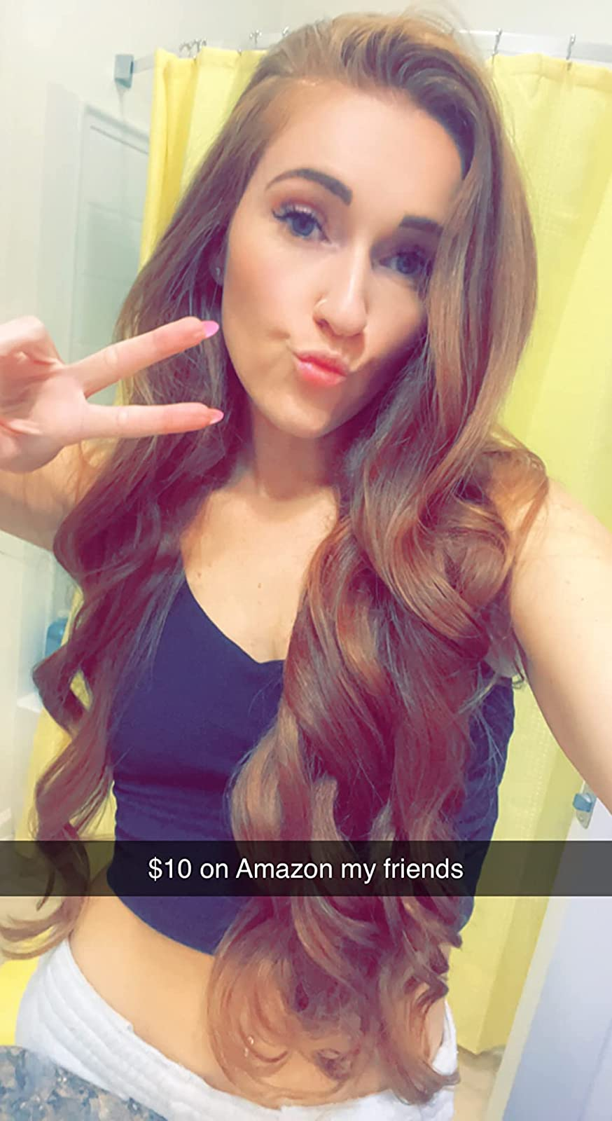 the same reviewer showing big curls the morning after