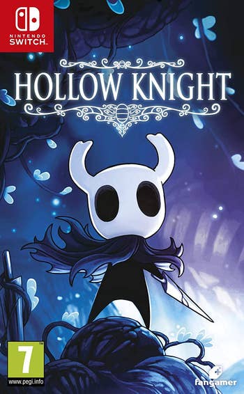 the hollow knight box art showing