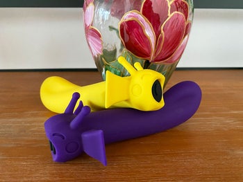 Yellow and purple fantasy vibrators