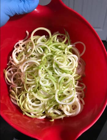 A bowl of zoodles 