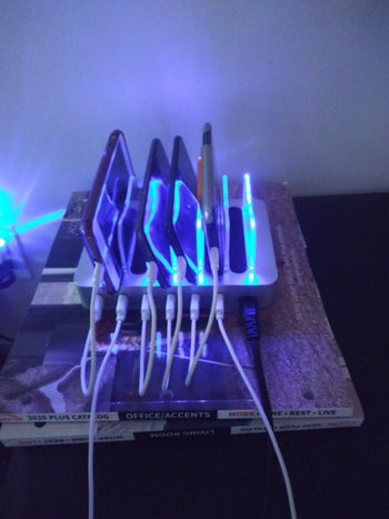 the side view of the charging station