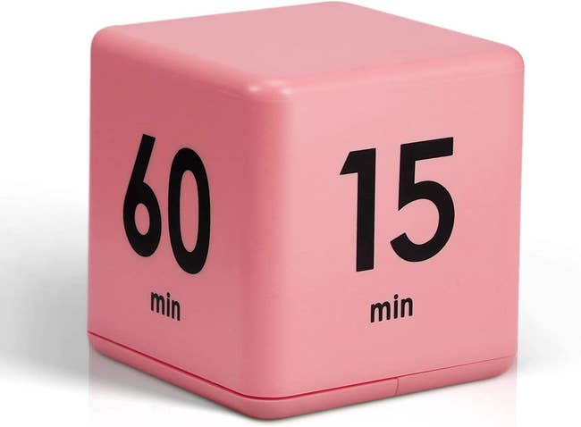 the cube timer in pink