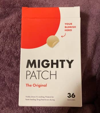 reviewer photo of the box of the acne patches