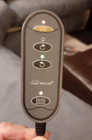 the remote control from the foot warmer 