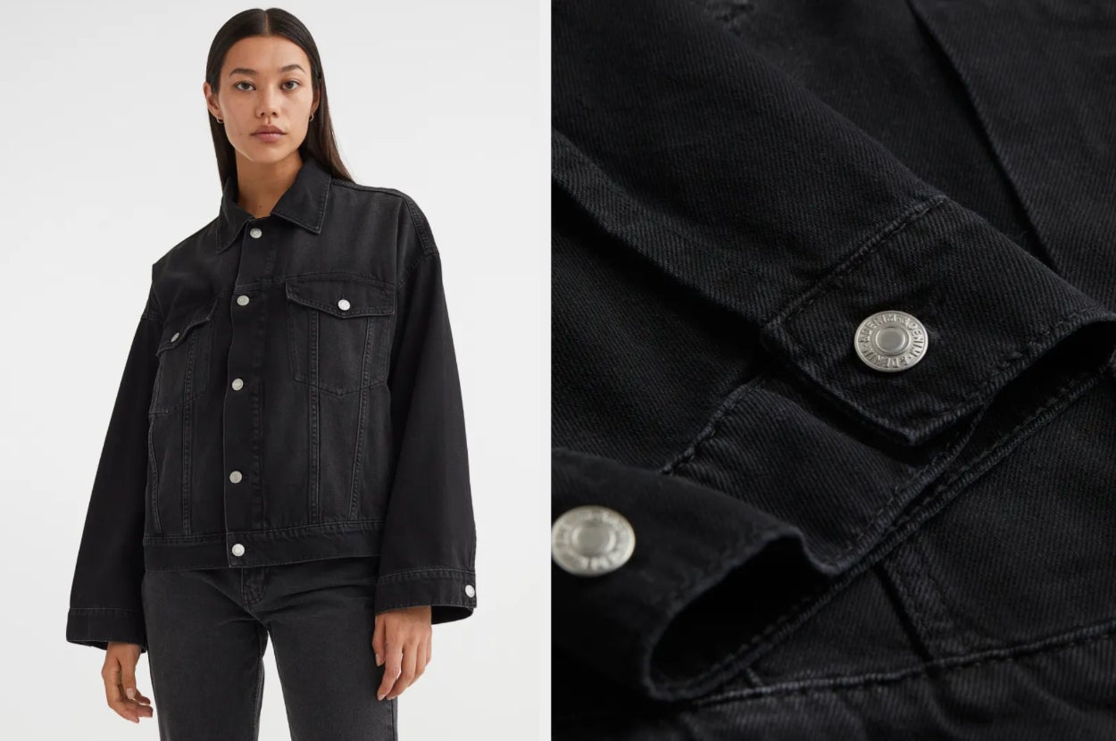 28 Best Black Jean Jackets That Never Go Out Of Style