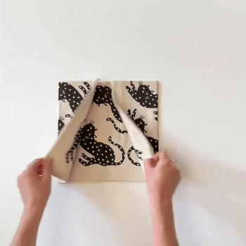 Model unfolding product on a white background
