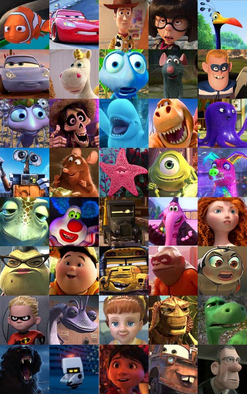 Disney Pixar Animation Characters