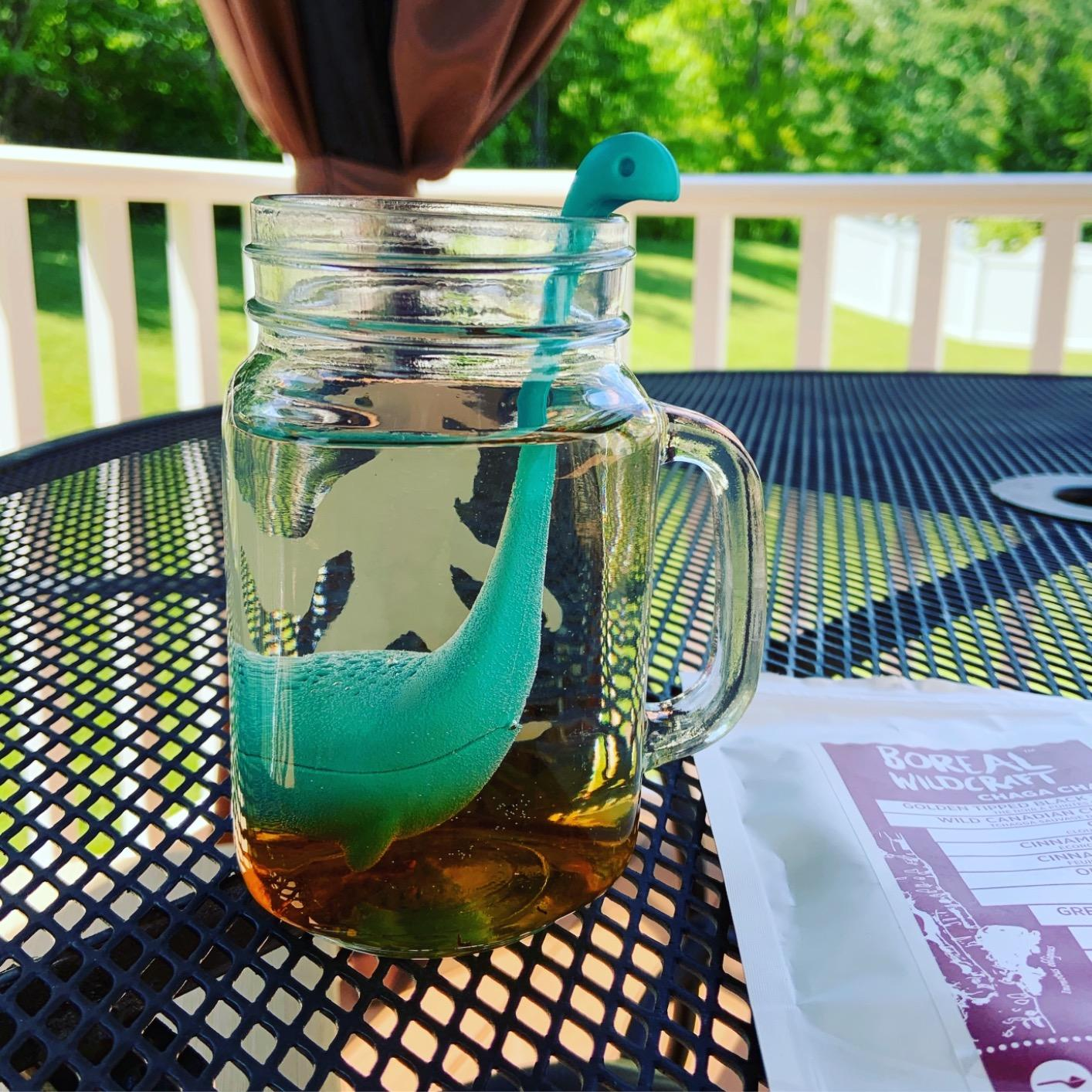 reviewer's nessie tea infuser in water