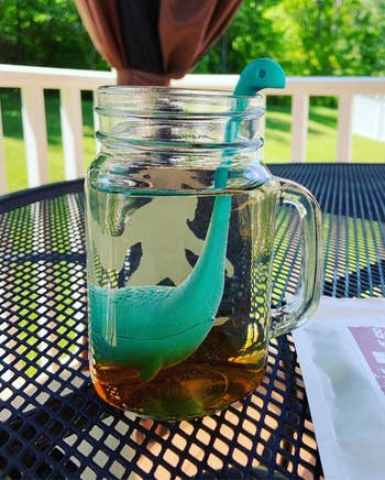reviewer's nessie tea infuser in water