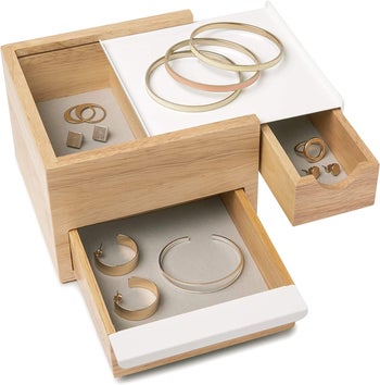 product image of jewelry box with hidden compartments