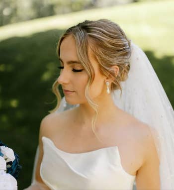 reviewer wearing the combo connected  their wedding time  