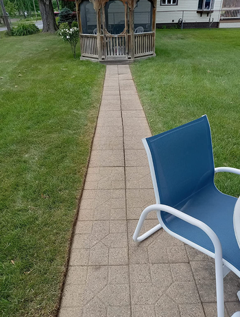 the same stone pathway now clean