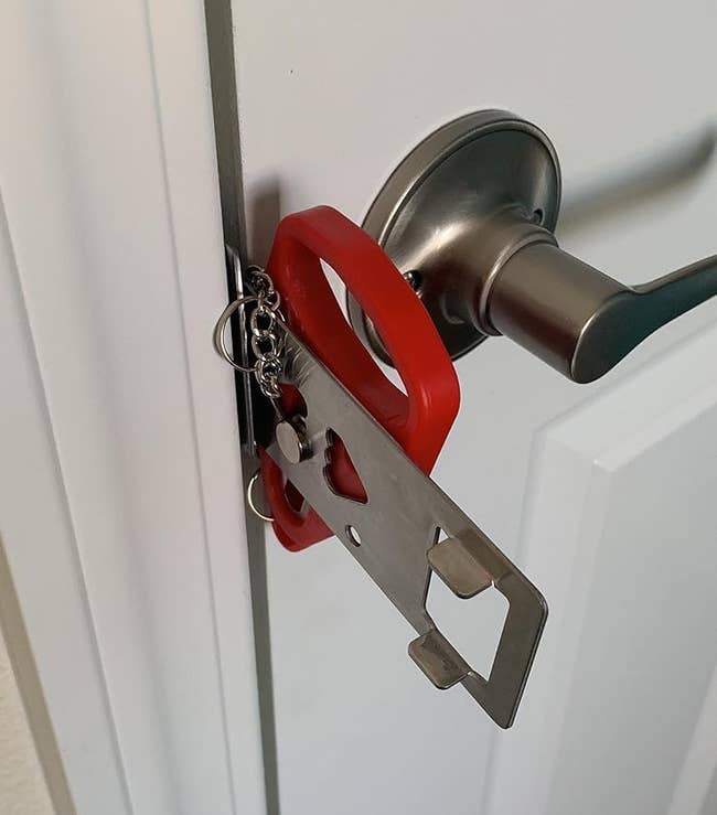 the fastener installed successful a door