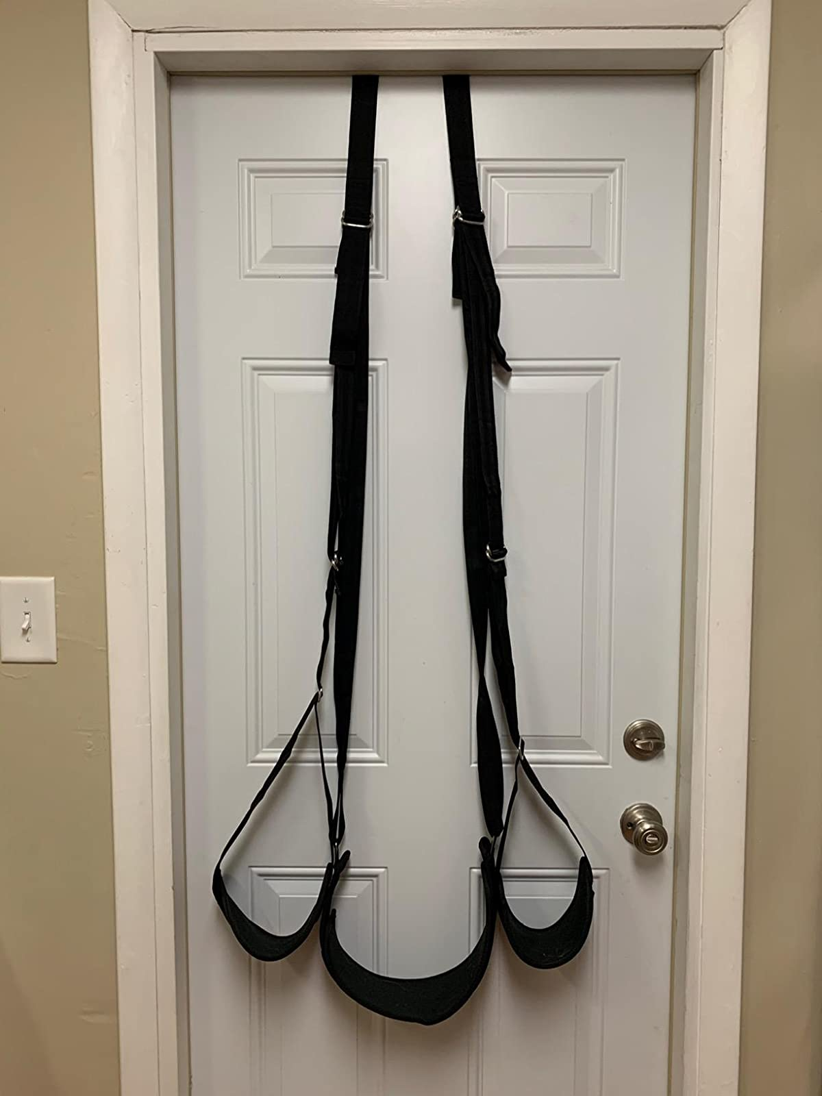 Swing set up on door