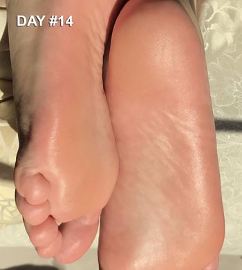 day 14 of reviewer's super smooth feet