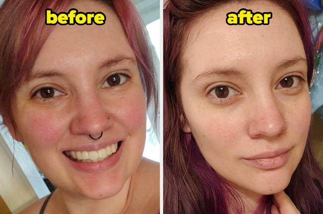 Side-by-side photos labelled