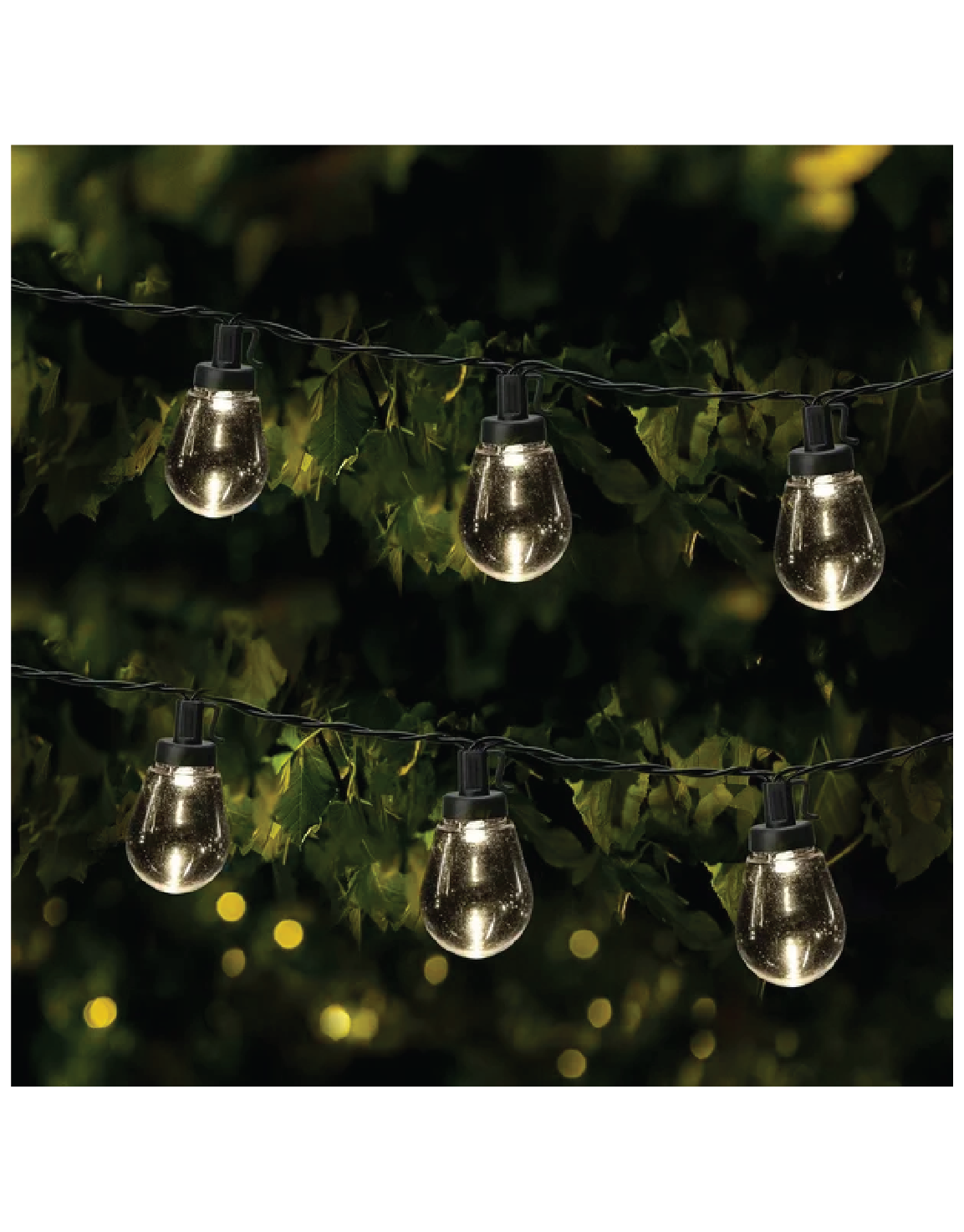 string lights on a tree